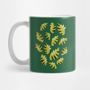 Clawed Abstract Green Leaves Mug